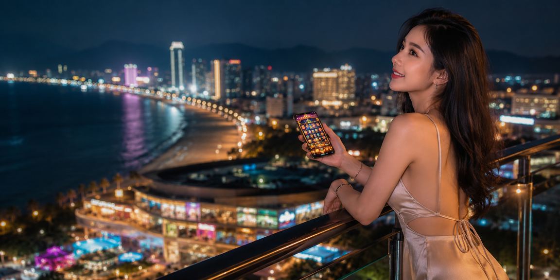 Người chơi tại Quy Nhơn thưởng thức slot game trên ứng dụng điện thoại